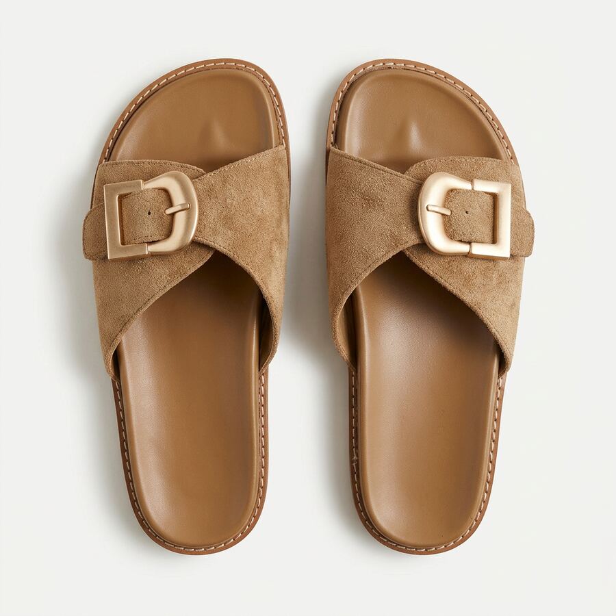 Carine Khaki Slides