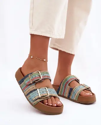 Mules Anika Bleu