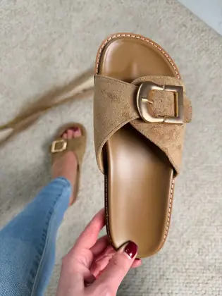 Mules Carine Kaki